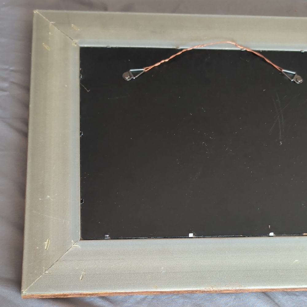 Antique-Style Framed Hawaiian Island Map Wall Art - Gold Brown - Picture 6 of 7